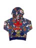 Adidas 100% Polyester Floral Blue Red Pullover Hoodie Size S - photo 1