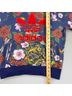 Adidas 100% Polyester Floral Blue Red Pullover Hoodie Size S - photo 5