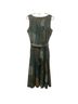 Perseption Concept Paisley Blue Green Casual Dress Size L - photo 2