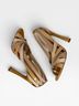 L.A.M.B. 100% Leather Tan Brown Heels Size 5 1/2 - photo 6