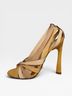 L.A.M.B. 100% Leather Tan Brown Heels Size 5 1/2 - photo 3
