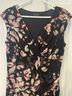 metaphor Floral Black Pink White Casual Dress Size 12 - photo 4