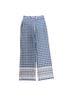 Hunter Bell Graphic Blue White Casual Pants Size 2 - photo 1