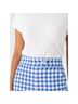 Hunter Bell Graphic Blue White Casual Pants Size 2 - photo 7