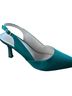 Amazon Essentials 100% Satin Green Heels Size 8 1/2 - photo 1