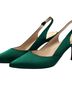Amazon Essentials 100% Satin Green Heels Size 8 1/2 - photo 2