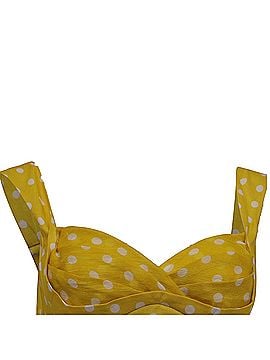 Zimmermann Zimmermann Polka Dot Bralette Top in Yellow Linen (view 2)