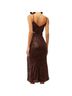 Saylor Solid Brown Cocktail Dress Size L - photo 2
