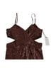 Saylor Solid Brown Cocktail Dress Size L - photo 4
