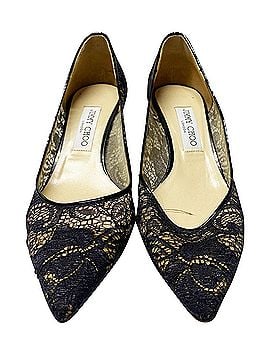 Jimmy Choo Jimmy Choo Pointed Toe Pumps in Black Lace (view 2)