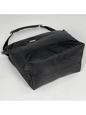 Prada Prada PRADA Logo Shoulder Bag Nylon Nero (Black) 2VC009 Women's (view 2)
