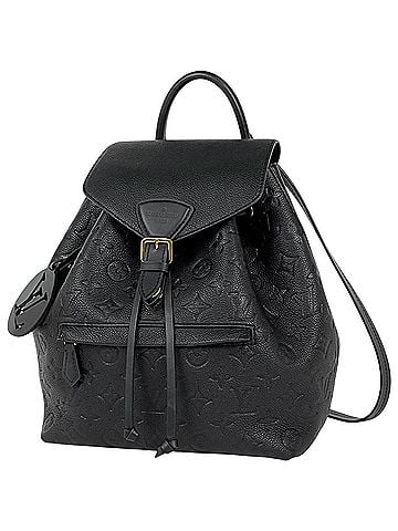 Louis Vuitton Louis Vuitton Montsouris PM Daypack Backpack, Monogram Empreinte, Noir (Black), M45205, Women's (view 1)