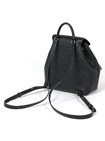 Louis Vuitton Louis Vuitton Montsouris PM Daypack Backpack, Monogram Empreinte, Noir (Black), M45205, Women's (view 2)