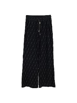 Fendi Fendi FF Drawstring Wide-Leg Trousers in Black Velvet (view 1)