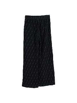 Fendi Fendi FF Drawstring Wide-Leg Trousers in Black Velvet (view 2)