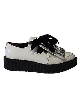Marc Jacobs Marc By Marc Jacobs Studded Creeper Shoes in Ivory Leather (view 1)