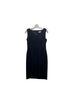 Kasper 100% Polyester 100% Polyester Solid Black Blue Cocktail Dress Size 2 - photo 1