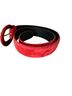 Morgan Taylor 100% Suede Red Belt Size L - photo 2