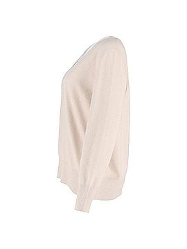 AKRIS Akris V-Neck Jumper in Beige Wool (view 2)