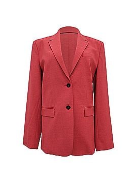 Theory Theory Single-Breasted Blazer in Red Linen (view 1)