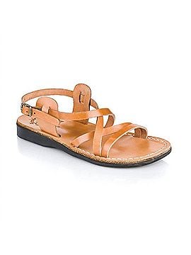 Jerusalem Sandals Tzippora Leather Strappy Slingback Sandal (view 1)