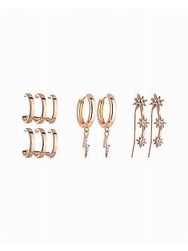 Nicole Miller Women's Motif Trio Earring Set (view 1)