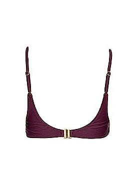 Somedays Lovin Reha Lace Up Front Embroidered Bikini Top (view 2)