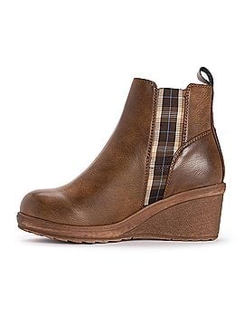 Muk Luks Women's England Oxford Wedge Booties (view 2)