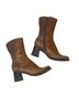 Steve Madden 100% Leather Solid Brown Ankle Boots Size 9 1/2 - photo 9