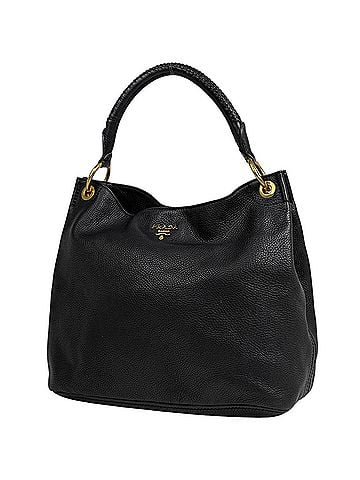 Prada Prada PRADA Logo Shoulder Bag Leather Nero (Black) Women's (view 1)