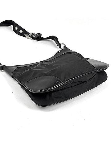 Prada Prada PRADA Logo Plate Shoulder Bag Nylon Black Women's (view 2)