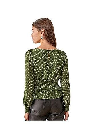 Reformation Hearth Long Sleeve Blouse (view 2)