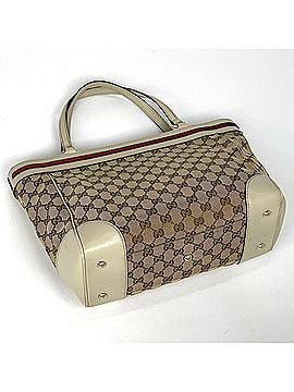 Gucci Gucci GG pattern tote bag, Mayfair, Sherry line, canvas, beige/ivory, 257061, women's. (view 2)