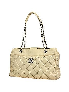 Chanel Chanel Wild Stitch Chain Tote Bag, Coco Mark, Leather, White, Women's (view 1)
