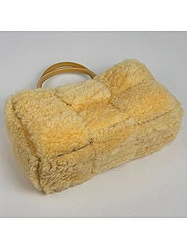Bottega Veneta Bottega Veneta Small Arco Tote Bag, Intrecciato Sheepskin, Yellow, Women's (view 2)