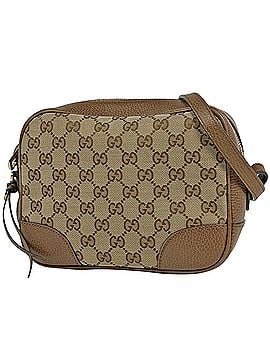 Gucci Gucci GG pattern shoulder bag, canvas, brown, 449413, women's. (view 1)