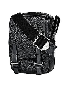 Loewe Loewe Military Crossbody XS Shoulder Bag, Leather, Black, Women's (view 1)