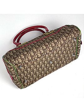 Christian Dior Christian Dior Trotter Pattern Rasta Handbag, Coated Canvas, Beige, Red, Multicolor, Women's (view 2)