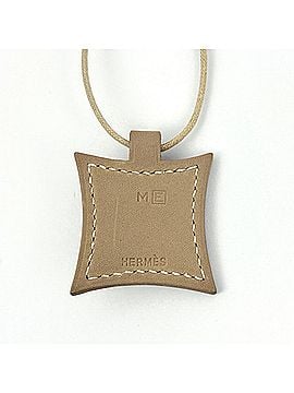 Hermès Hermes Touareg Necklace, Leather and Metal, Beige Silver, Women's (view 2)
