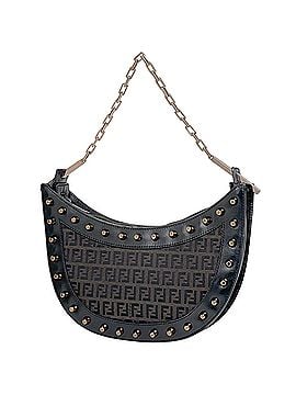 Fendi Fendi Zucchino Pattern Chain Shoulder Bag, Studded Canvas, Brown, 8BR063011, Women's (view 1)