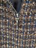 DressBarn 100% Acrylic 100% Polyester Solid Brown Blue Jacket Size 12 - photo 5