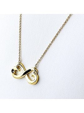 Tiffany & Co. Tiffany &amp; Co. Double Loving Heart Necklace, Yellow Gold (YG), Pendant 750, Women's (view 1)