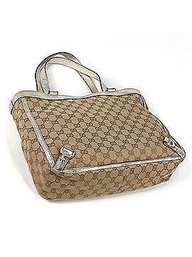 Gucci Gucci GG pattern tote bag, Abbey canvas, beige and gold, 170004, women's. (view 2)