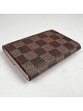 Louis Vuitton Louis Vuitton Portemonnaie Rosalie Wallet/Coin Case, Damier Brown, Rose Ballerine (Pink), N64423, Women's (view 2)
