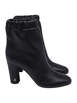Jimmy Choo Jimmy Choo Marva 85 Ankle Boots in Black Leather (view 1)