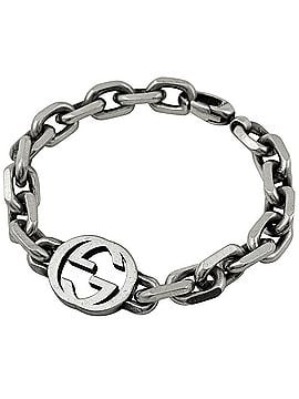 Gucci Gucci Interlocking G Bracelet, Sterling Silver 925, Silver, Women's (view 1)