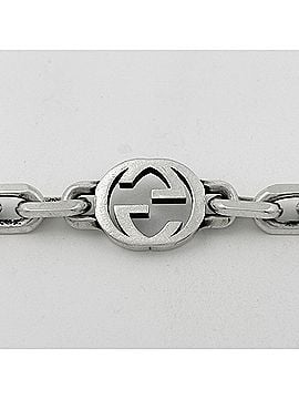 Gucci Gucci Interlocking G Bracelet, Sterling Silver 925, Silver, Women's (view 2)