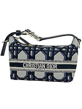 Christian Dior Christian Dior Cannage Nomade Pouch Accessory Nylon Canvas Navy Women's (view 1)
