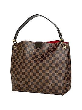 Louis Vuitton Louis Vuitton Graceful PM One-Shoulder Bag, Damier Brown, N44044, Women's (view 1)