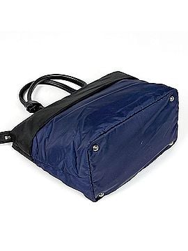 Prada Prada PRADA Logo Plate Handbag 2-Way Tessuto Nylon Navy Nero B1959V Women's (view 2)